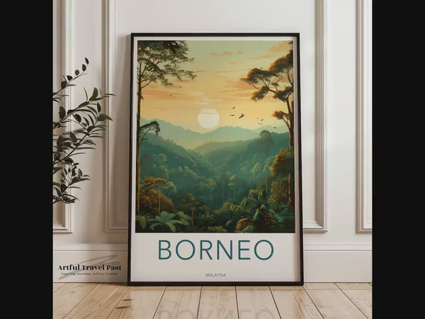 Borneo Tropischer Regenwald Poster | Malaysia Wandkunst