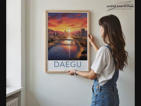 Daegu Poster | Südkorea Wandkunst | Asiatisches Dekor