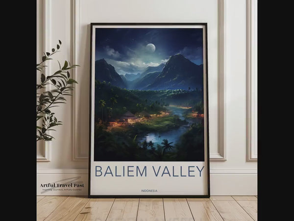 Baliem-Tal-Poster | Indonesien Wandkunst | Asien-Dekor