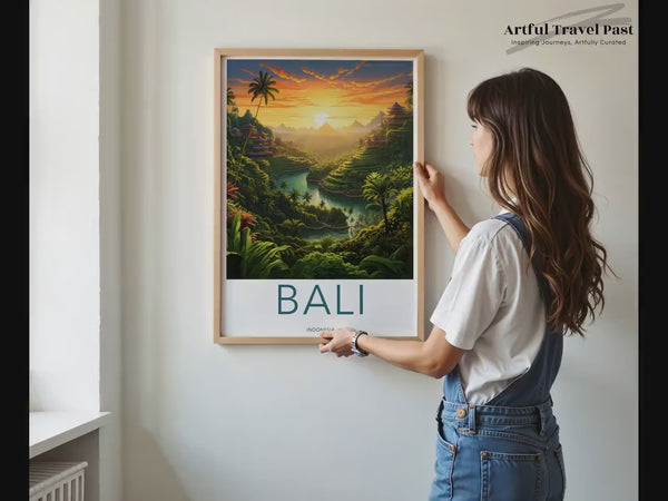 Affiche de Bali | Décoration murale indonésienne | Décoration asiatique