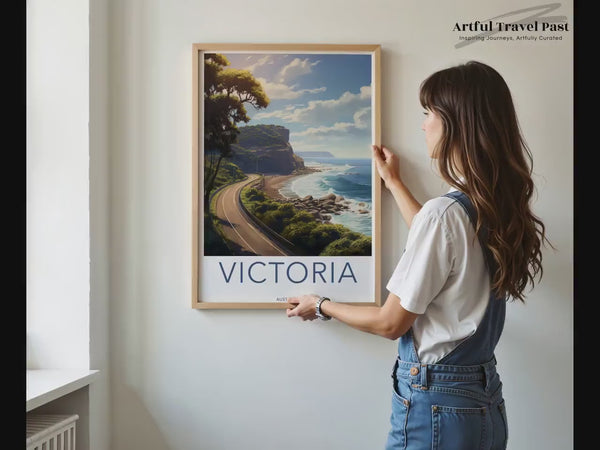 Victoria Bay Poster | Ocean Art | Australia Wall Art