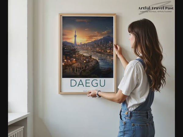 Daegu Poster | Südkorea Wandkunst | Asiatisches Dekor