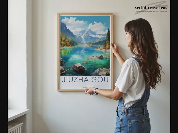 Jiuzhaigou Poster | China Wandkunst | Asiatisches Dekor