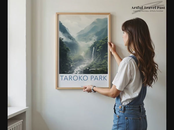 Taroko Park Poster | Taiwan Wandkunst | Asiatisches Dekor