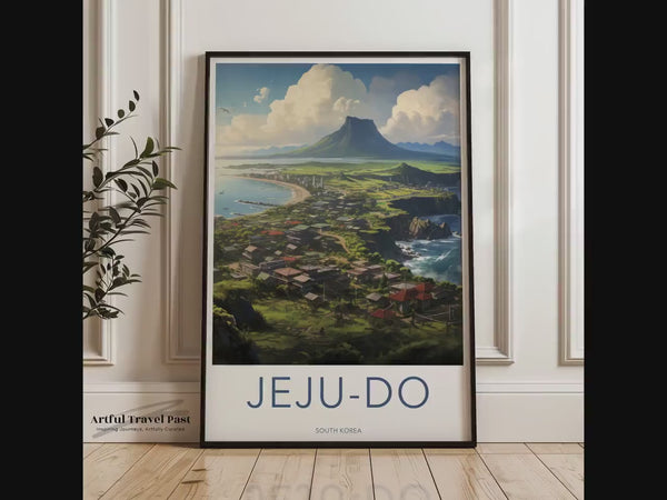 Jeju-Do Poster | Südkorea Wandkunst | Asiatisches Dekor