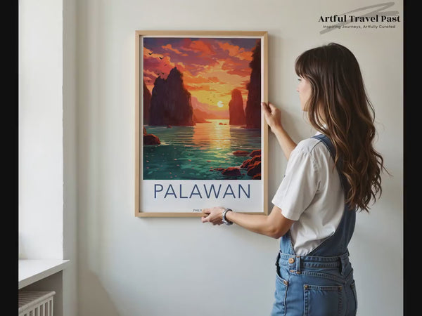 Palawan Poster | Philippinen Wandkunst | Südostasien Dekor