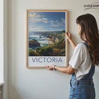 Victoria Bay Poster | Australia Wall Art | Oceania Decor