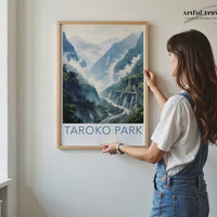 Taroko Park Poster | Taiwan Wall Art | Asia Decor
