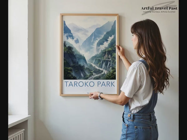 Taroko Park Poster | Taiwan Wandkunst | Asiatisches Dekor