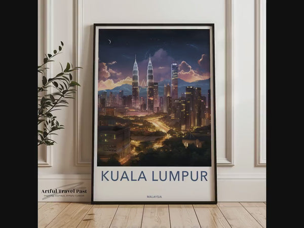 Kuala Lumpur Poster | Malaysia Wandkunst | Asien-Dekor