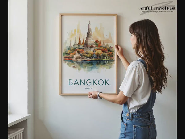 Bangkok Poster | Thailand Wandkunst | Asiatisches Dekor