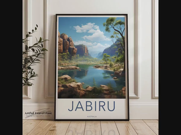 Jabiru Poster | Outback Wilderness | Australia Wall Art