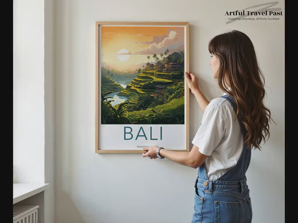 Affiche de Bali | Décoration murale indonésienne | Décoration asiatique