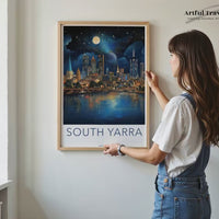 South Yarra Poster | Victoria Wall Art | Australia Decor