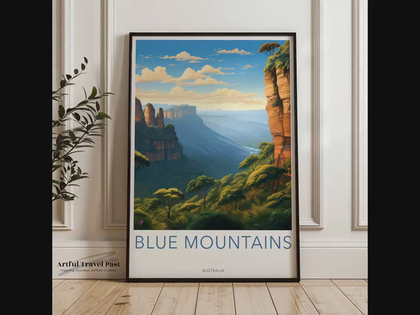 Blue Mountains Poster | New South Wales | Australia Wall Art