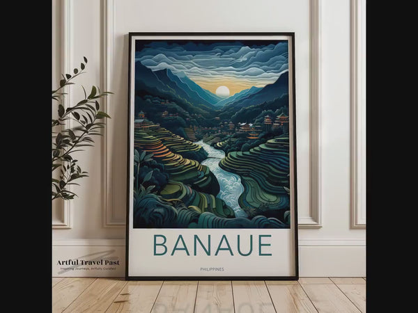 Banaue Poster | Philippinen Wandkunst | Asiatisches Dekor