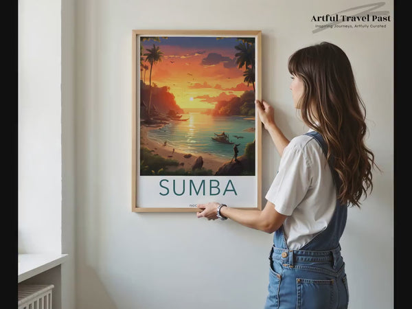 Sumba-Poster | Indonesien Wandkunst | Asien-Dekor