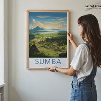 Sumba Poster | Indonesia Wall Art | Asia Decor