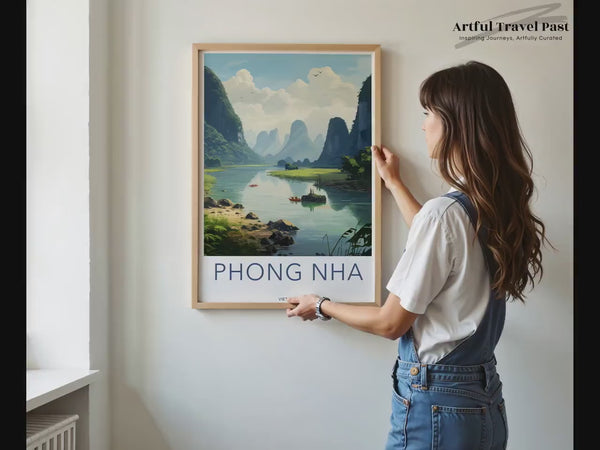 Phong Nha Poster | Vietnam Nature Wall Art | Asia Decor