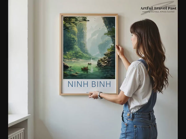 Ninh Binh Poster | Vietnam Wandkunst | Asien-Dekor