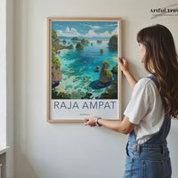 Raja Ampat Poster | Indonesia Wall Art | Asia Decor