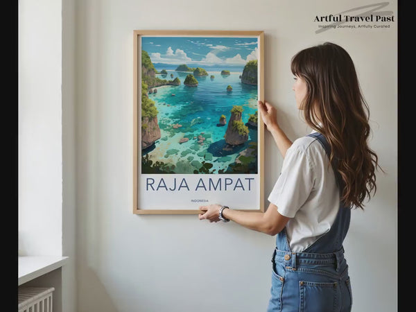 Raja Ampat Poster | Indonesia Wall Art | Asia Decor