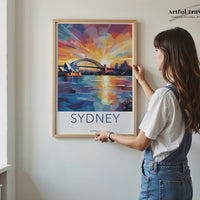 Sydney Poster | New South Wales Wall Art | Australia Decor