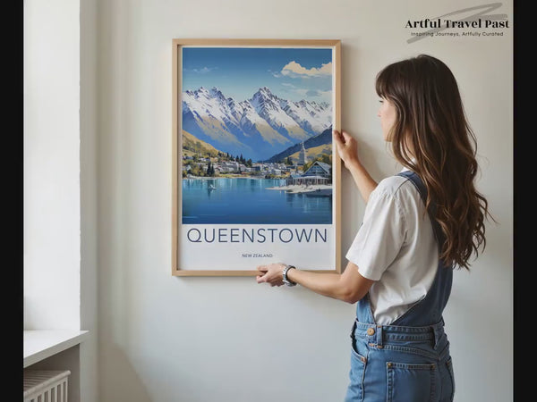 Queenstown Poster | New Zealand Wall Art