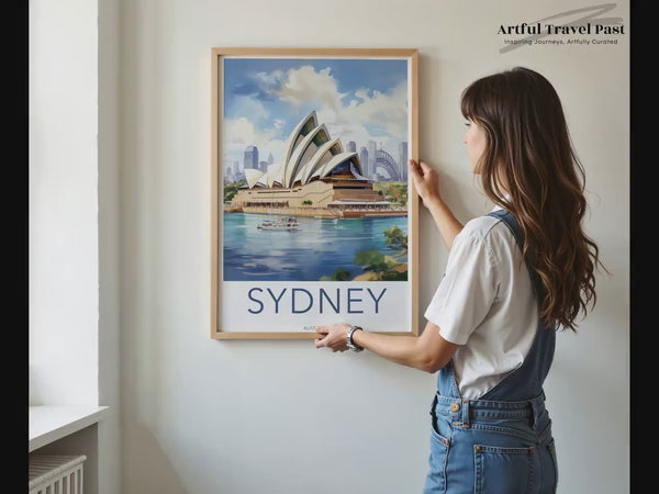 Opera House Poster | Sydney Harbor | Australia Wall Art