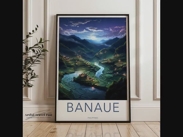 Affiche de Banaue | Décoration murale des Philippines | Décoration de l'Asie du Sud-Est