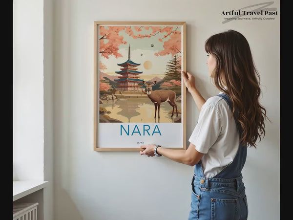 Nara Poster | Japanische Natur Wandkunst | Asiatisches Dekor