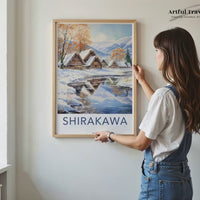 Shirakawa Poster | Gassho-Zukuri | Japan Wall Art