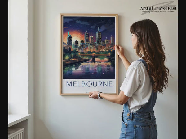 Melbourne Poster | Scenic Sunrise | Australia Wall Art