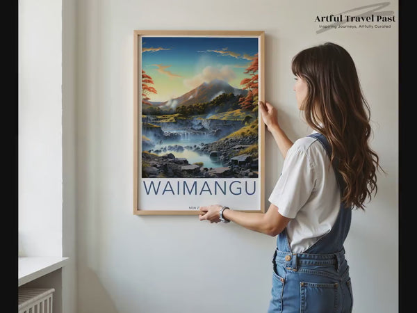 Waimangu Poster | Hot Springs | New Zealand Wall Art