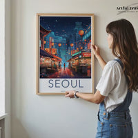 Seoul Poster | South Korea Wall Art | Asia Decor