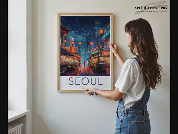 Seoul Poster | South Korea Wall Art | Asia Decor