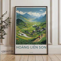 Hoang Lien Son Poster | Vietnam Wall Art | Asia Decor