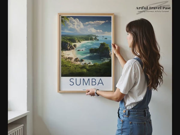 Sumba-Poster | Indonesien Wandkunst | Asien-Dekor