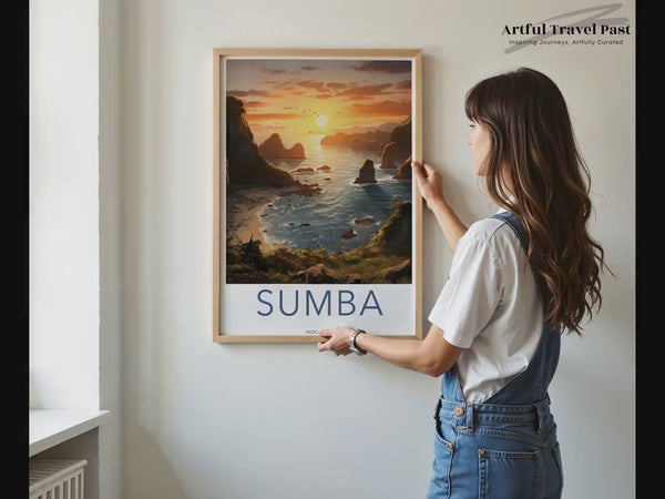 Sumba Poster | Indonesia Wall Art | Asia Decor