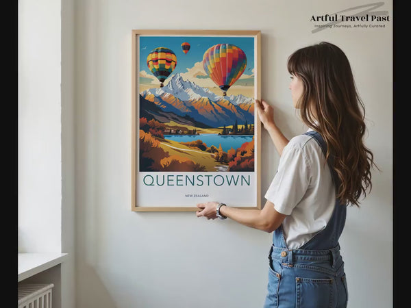 Queenstown Poster | New Zealand Wall Art