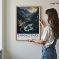 Taroko Park Poster | Taiwan Wall Art | Asia Decor