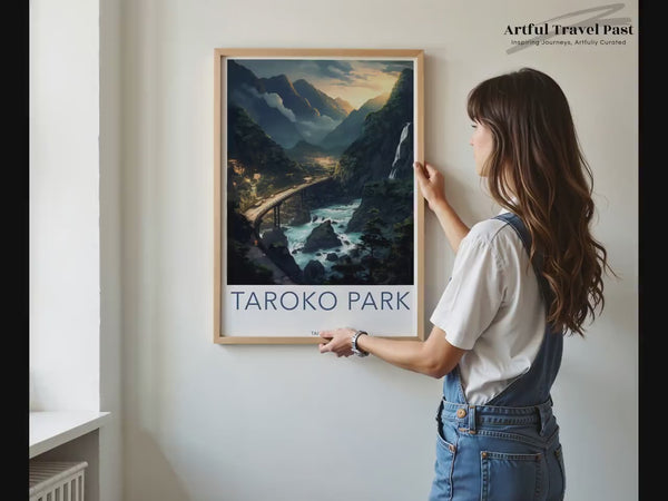 Taroko Park Poster | Taiwan Wandkunst | Asiatisches Dekor