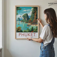Phuket Poster | Thailand Wall Art | Southeast Asia Decor
