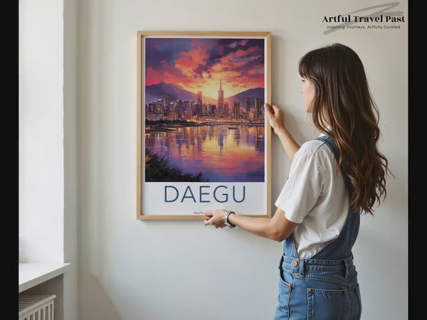 Daegu Poster | Südkorea Wandkunst | Asiatisches Dekor