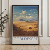 Gobi Desert Poster | Mongolia Wall Art | Asia Decor