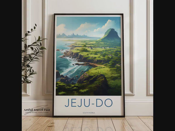 Jeju-Do Poster | Südkorea Wandkunst | Asiatisches Dekor