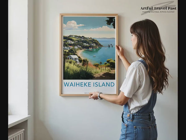 Waiheke Island Poster | New Zealand Wall Art