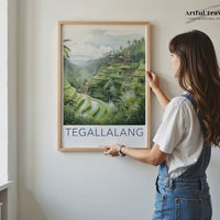 Tegallalang Poster | Indonesia Wall Art | Asia Decor