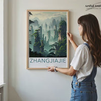 Zhangjiajie Poster | China Wall Art | Asia Decor