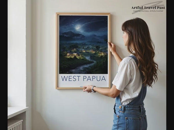 West Papua Poster | Indonesien Wandkunst | Asiatisches Dekor